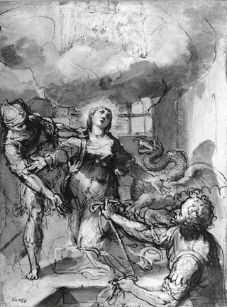 The Martyrdom of Saint Margaret of Antioch, by Federico Barocci, 1556