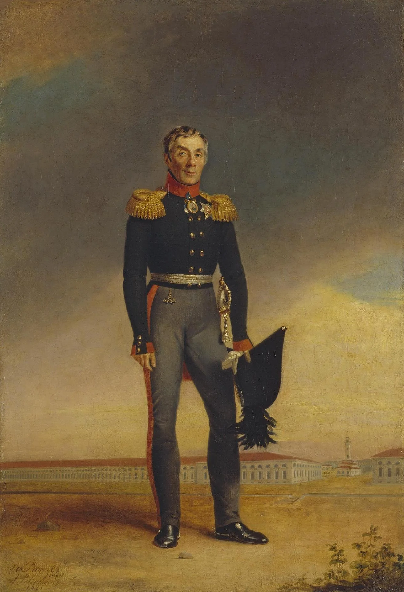 Portrait of Count Alexey Arakcheyev, detail