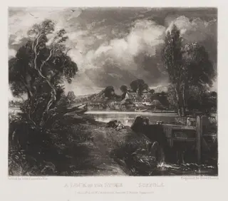 A LOCK ON THE STOUR SUFFOLK, by John Constable, 1831