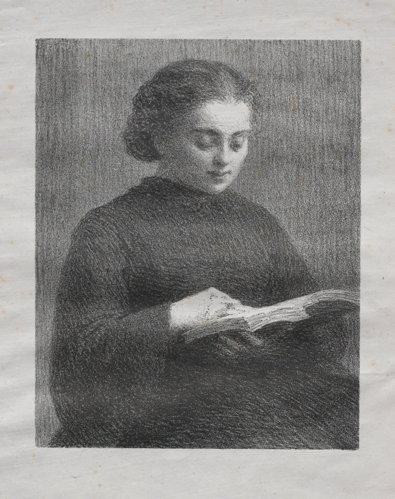 Reading: Portrait of the Artist's Sister, detail
