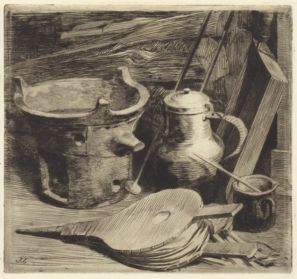 Le feu (Fire), by Jules-Ferdinand Jacquemart, ink, 1863