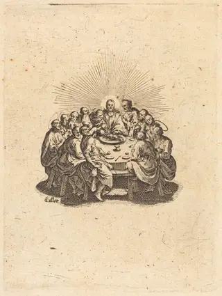 The Last Supper, by Jacques Callot, ink, 1618
