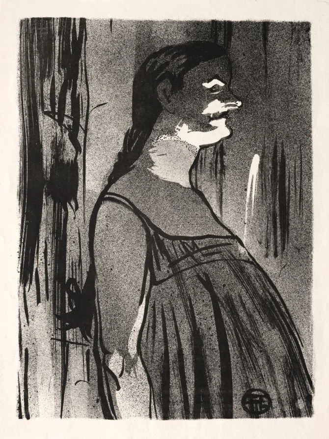 Le Café-concert: Mme. Abdala, detail
