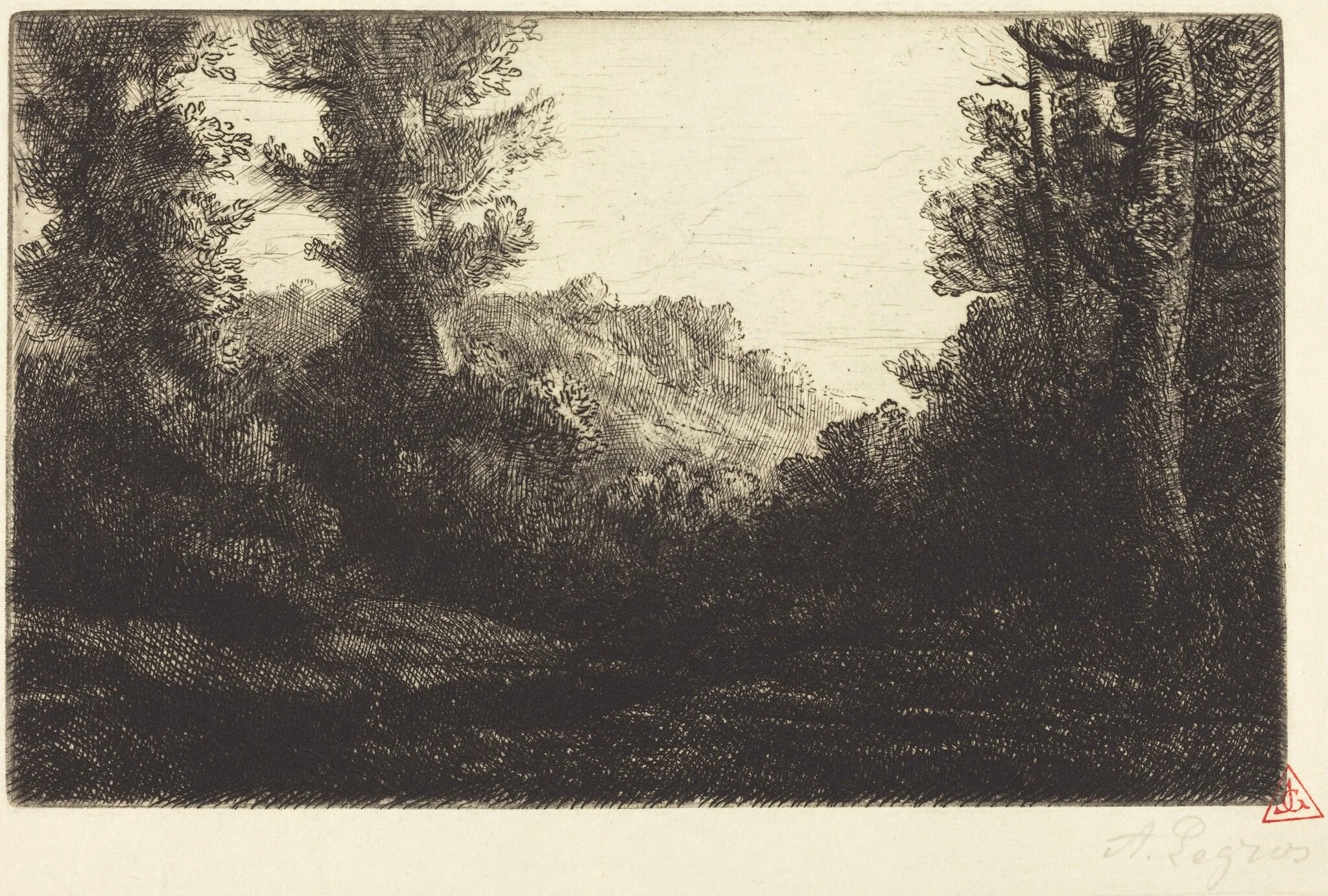 Edge of a Wood (Lisiere de bois), detail