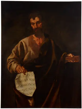San Simón, by Cristóbal García Salmerón, oil, 1601