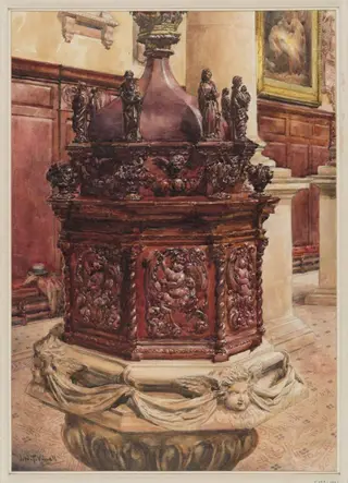 Untitled, by Joseph William Topham Vinall, watercolor, 1936