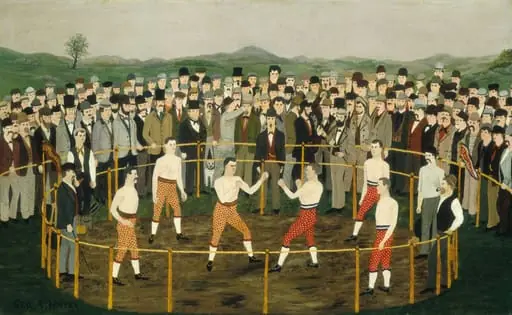 Bare Knuckles, by George A. Hayes, oil, 1878
