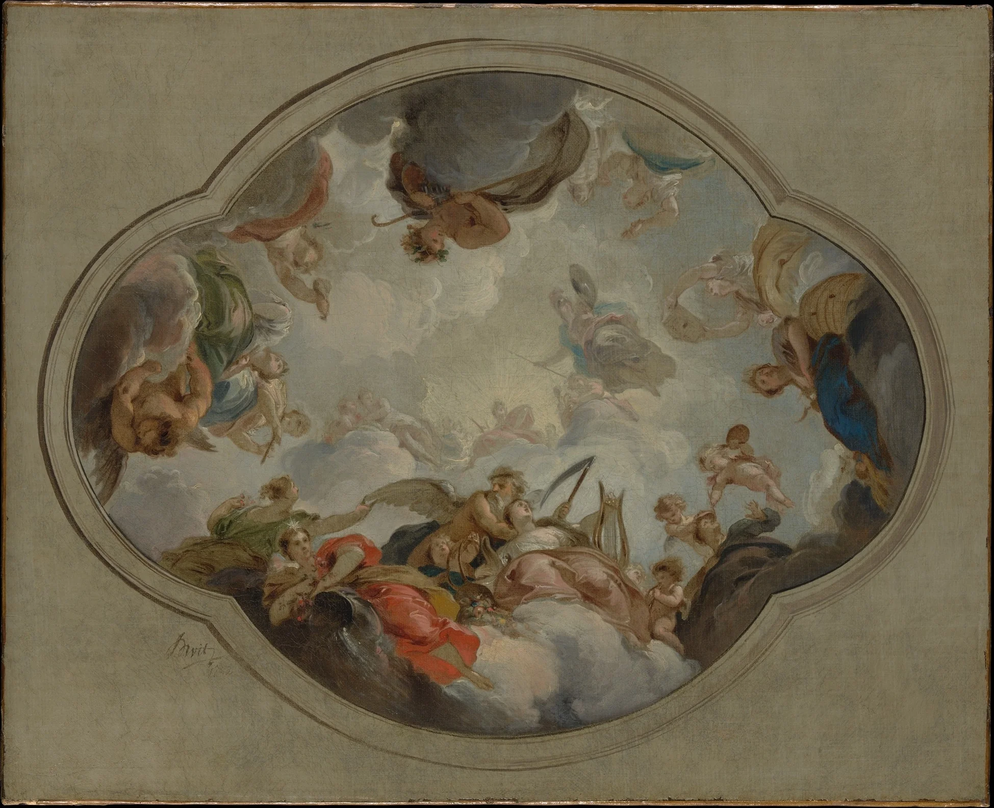 Allegory of the Arts, detail