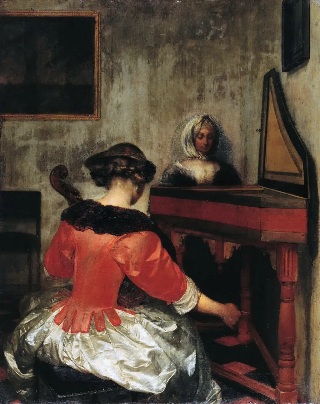 The Concert, by Gerard ter Borch, oil, 1675