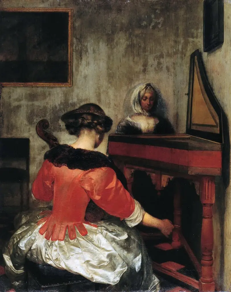 The Concert, by Gerard ter Borch, oil, 1675
