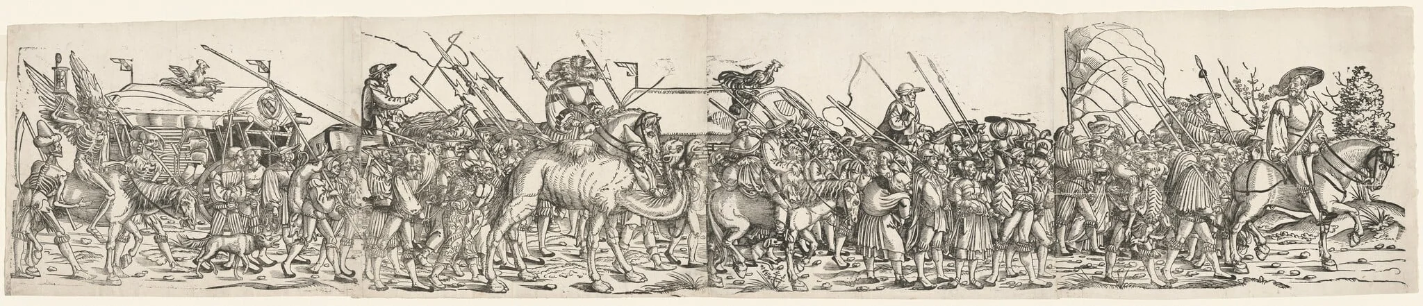 Army Train and Death, detail