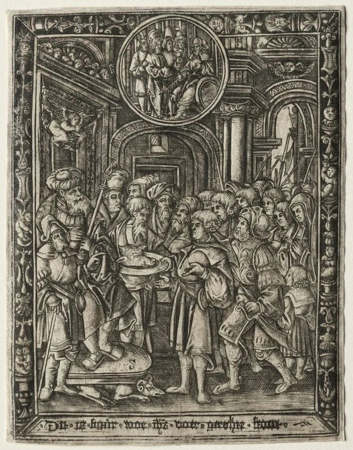 The Old King on His Throne, detail