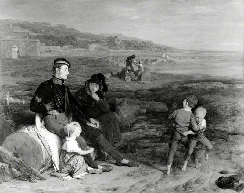 The Convalescent from Waterloo, detail