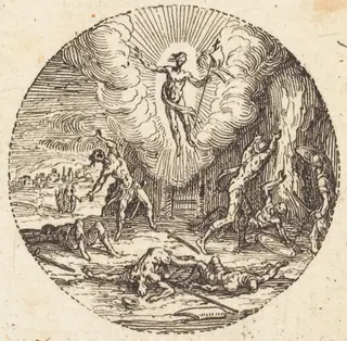 The Resurrection, by Jacques Callot, ink, 1631