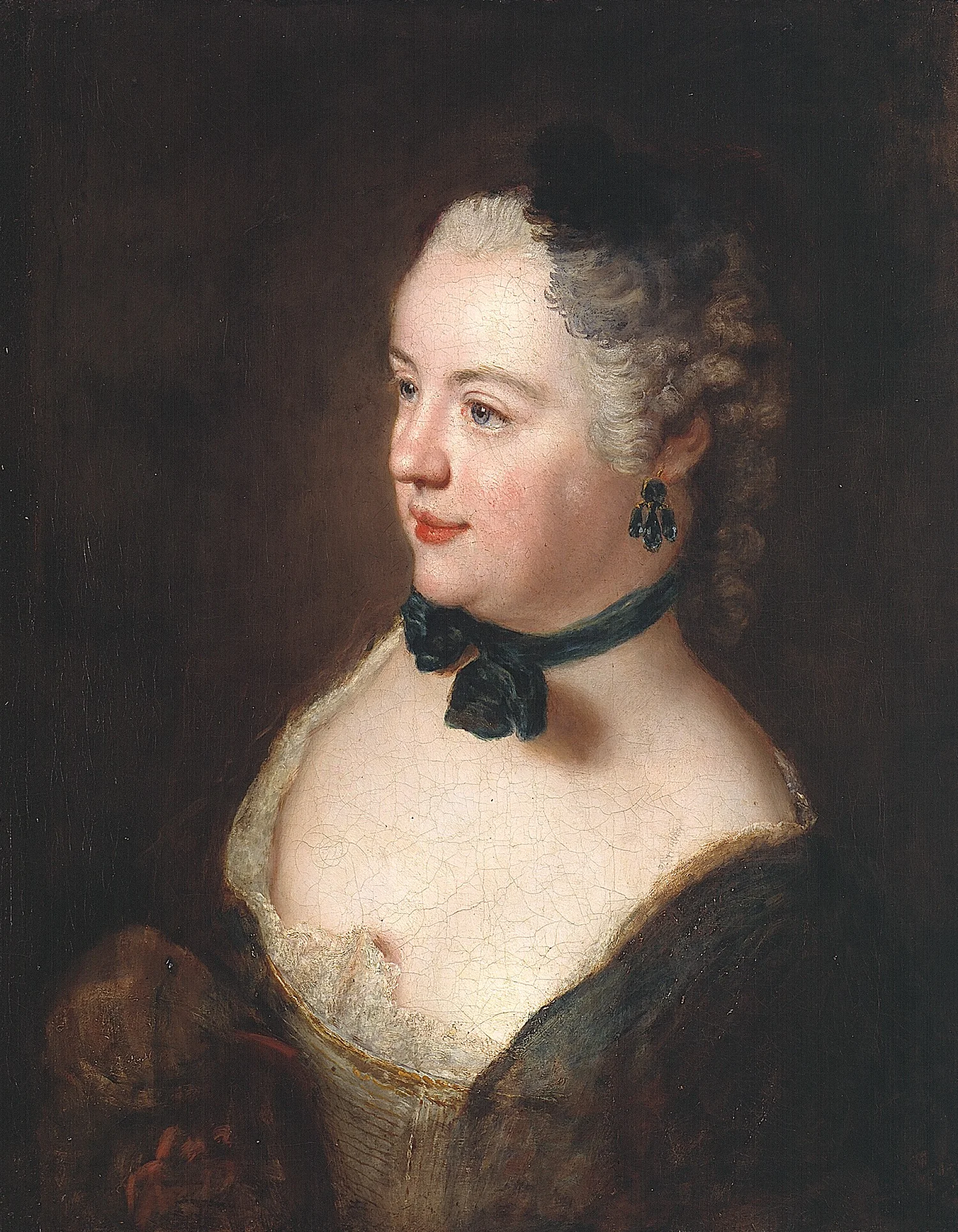 Portrait of a Young Woman, detail