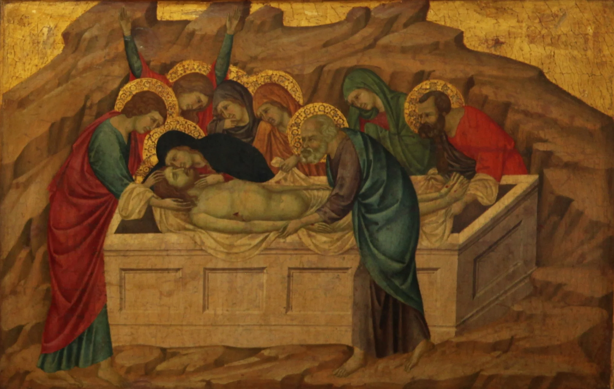 The Entombment of Christ, detail