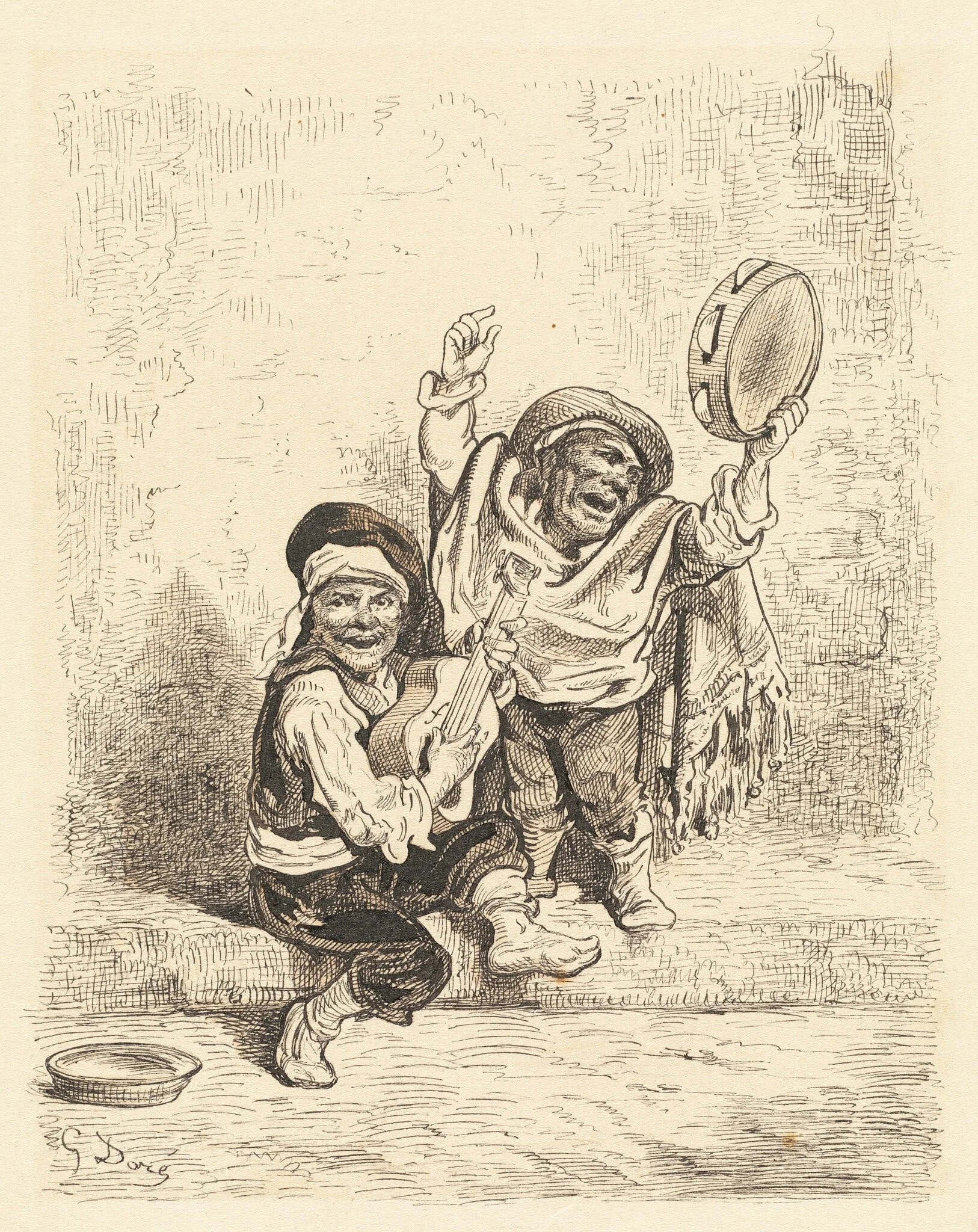 Dwarf Musicians of Granada, detail