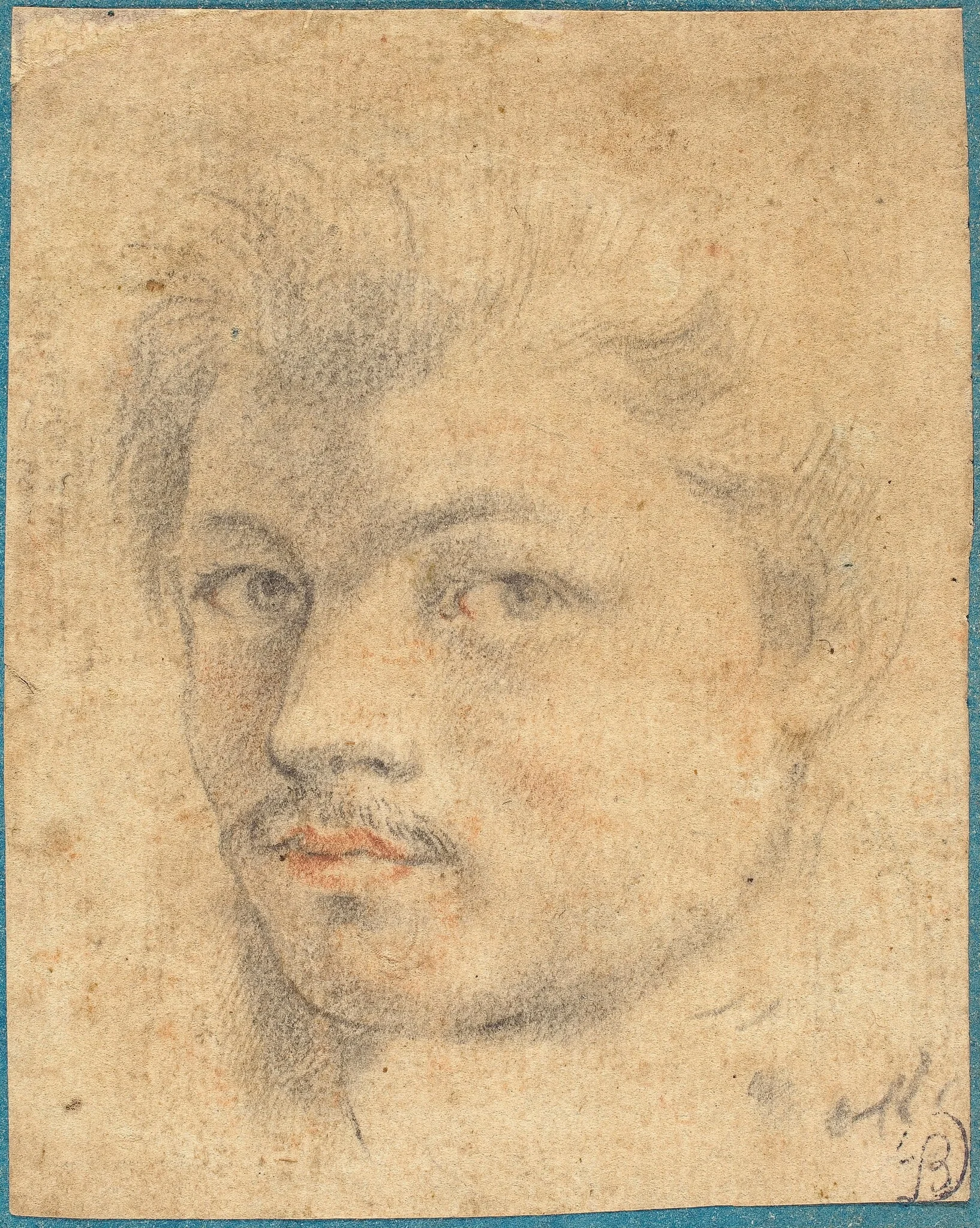 Head of a Man, detail