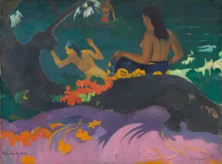 Fatata te Miti (By the Sea), by Paul Gauguin, oil, 1892