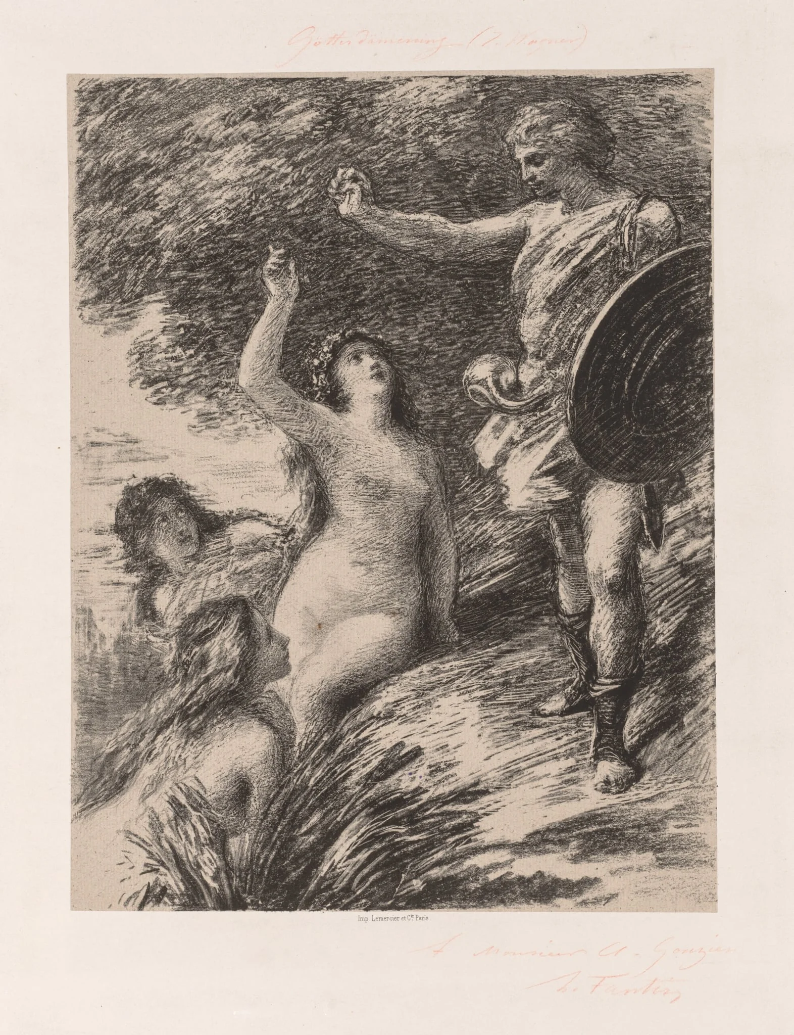 Siegfried and the Daughters of the Rhine, detail