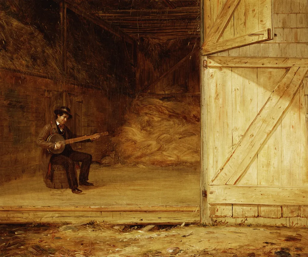 The Banjo Player, by William Sidney Mount, oil, 1850