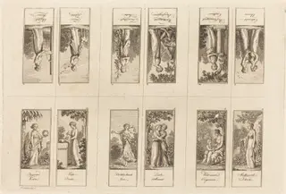 Good Human Qualities, by Daniel Nikolaus Chodowiecki, ink, 1789