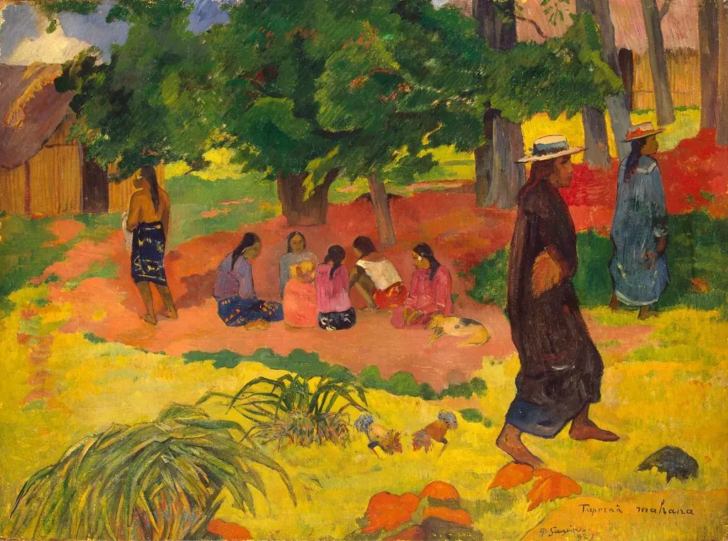 Taperaa Mahana, by Paul Gauguin, oil, 1896