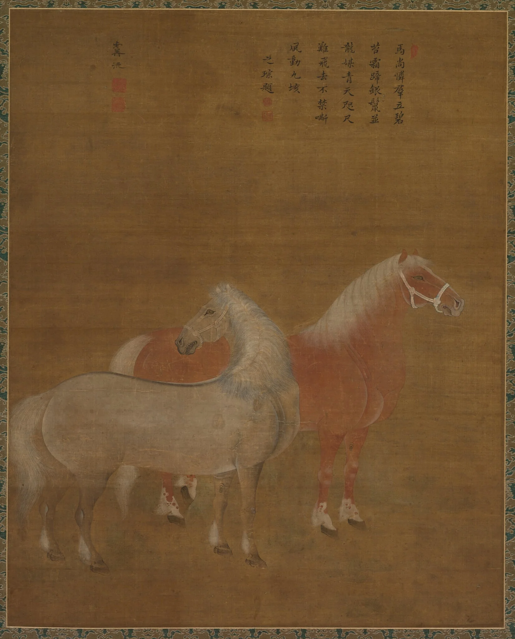 Two Horses, detail