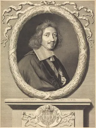 Chancellor Michel Le Tellier, by Robert Nanteuil, ink, 1659