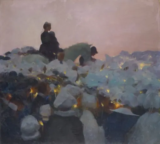 Pardon in Brittany, by Gaston La Touche, oil, 1896