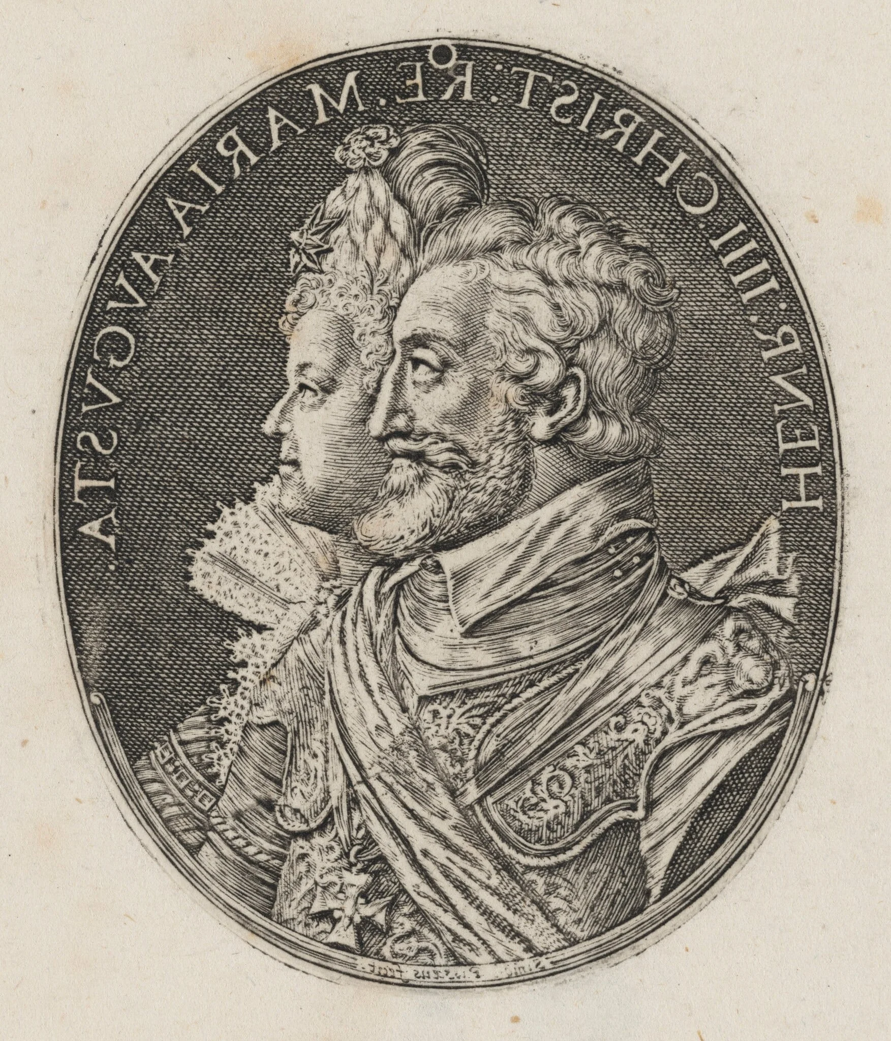 Henry IV and Maria de Medici [left half], detail