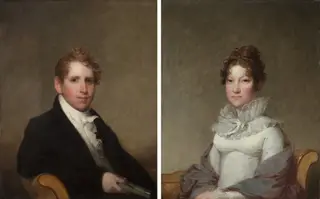 Dr. James Stuart; Mary Campbell Stuart, by Gilbert Stuart, unspecified, 1815