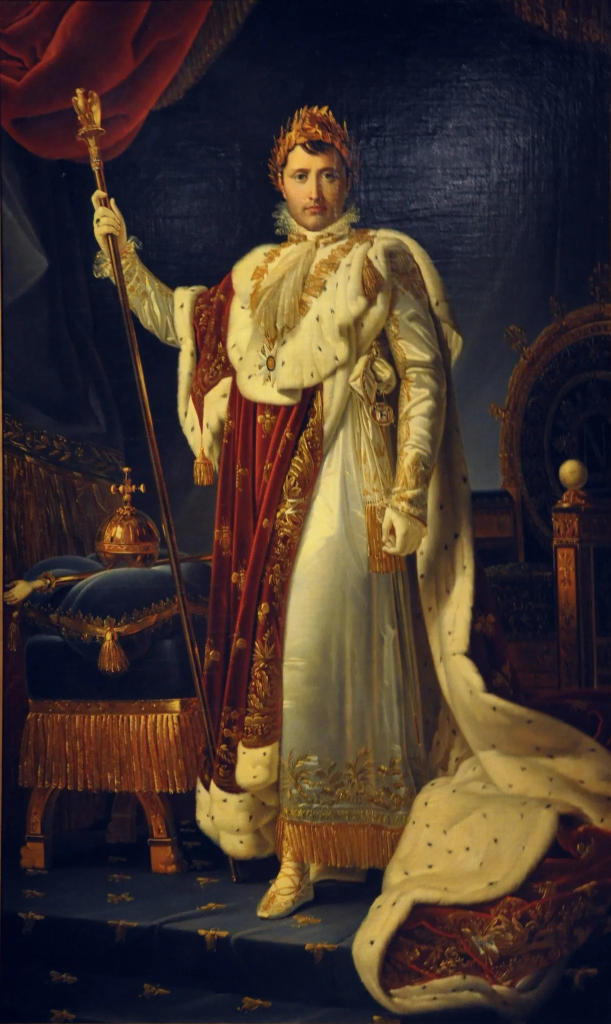 Napoleon in Coronation Robes, detail