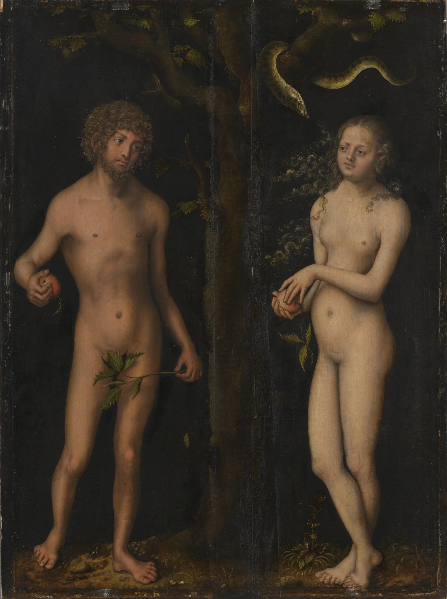 Adam and Eve, detail