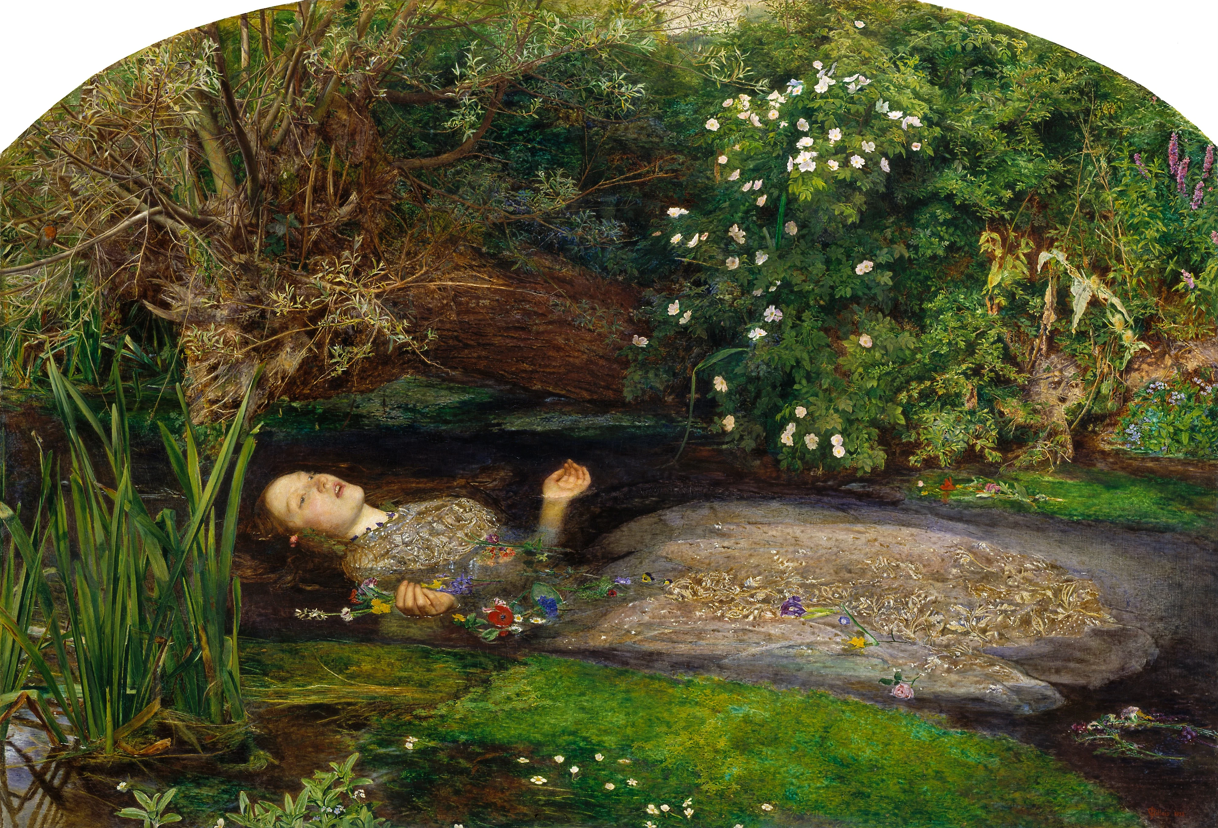 Ophelia, detail