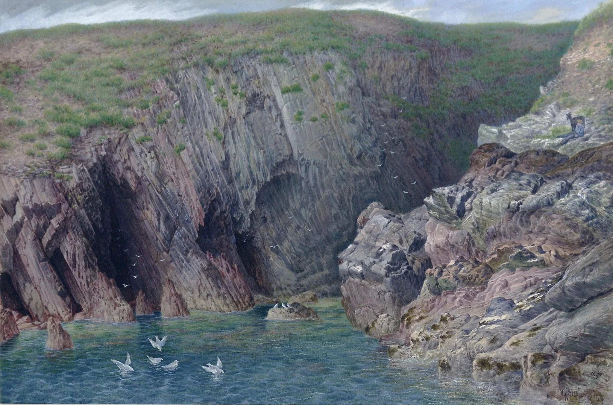 Study of rocks, County Cork, detail