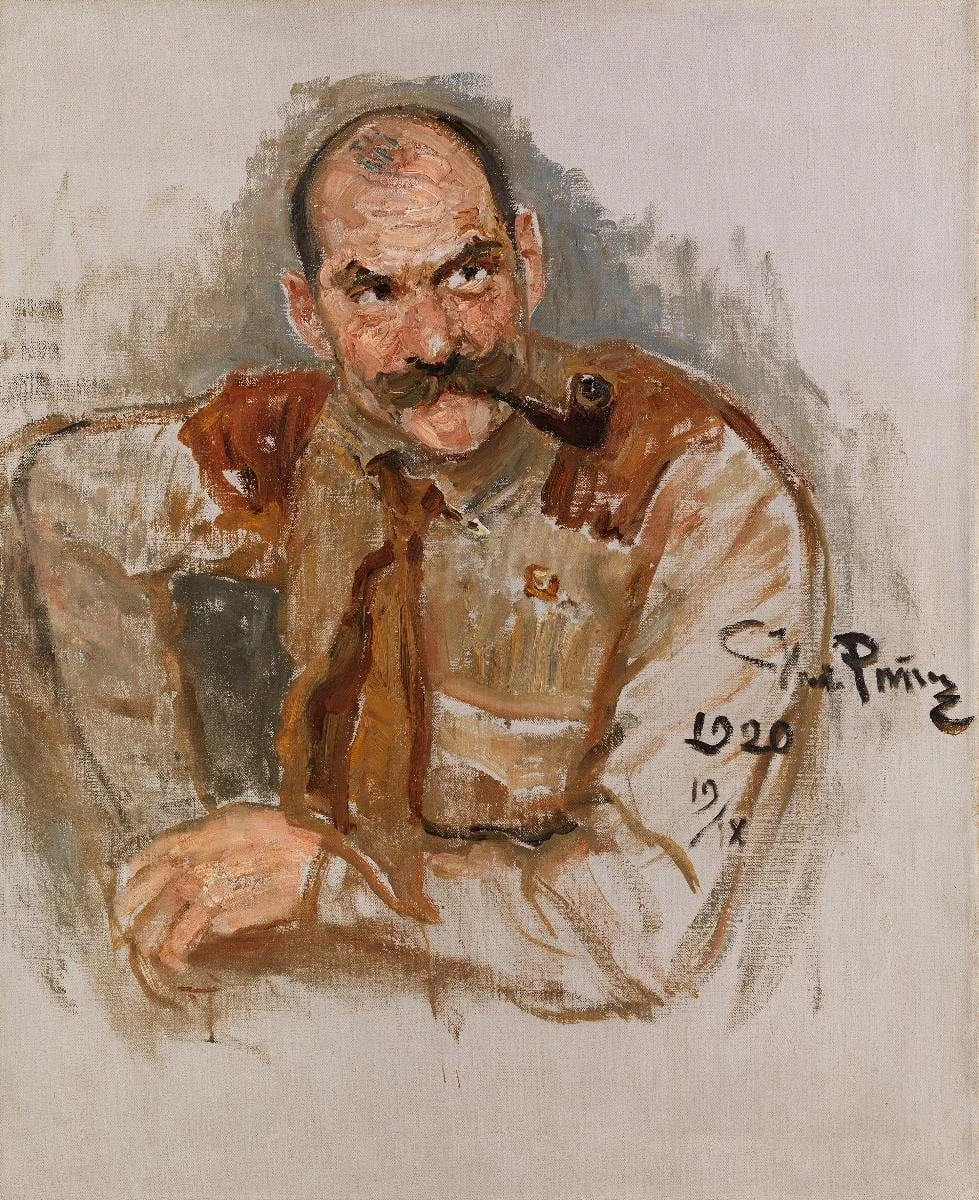 A. Gallen-Kallelan muotokuva, detail