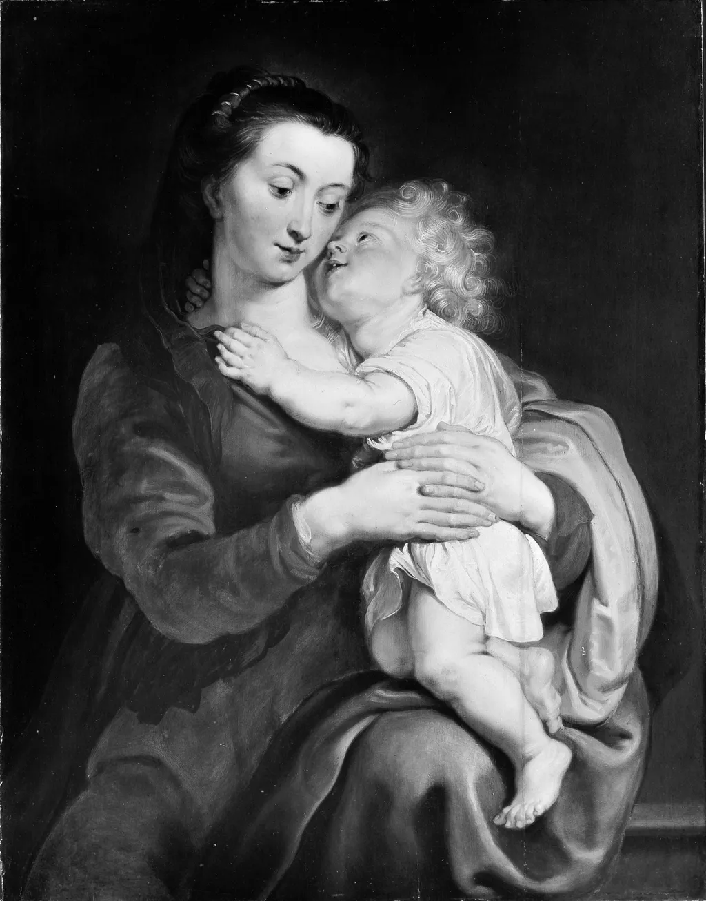 Virgin and Child, by Peter Paul Rubens, oil, 1618