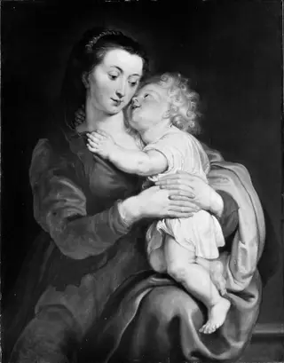 Virgin and Child, by Peter Paul Rubens, oil, 1618