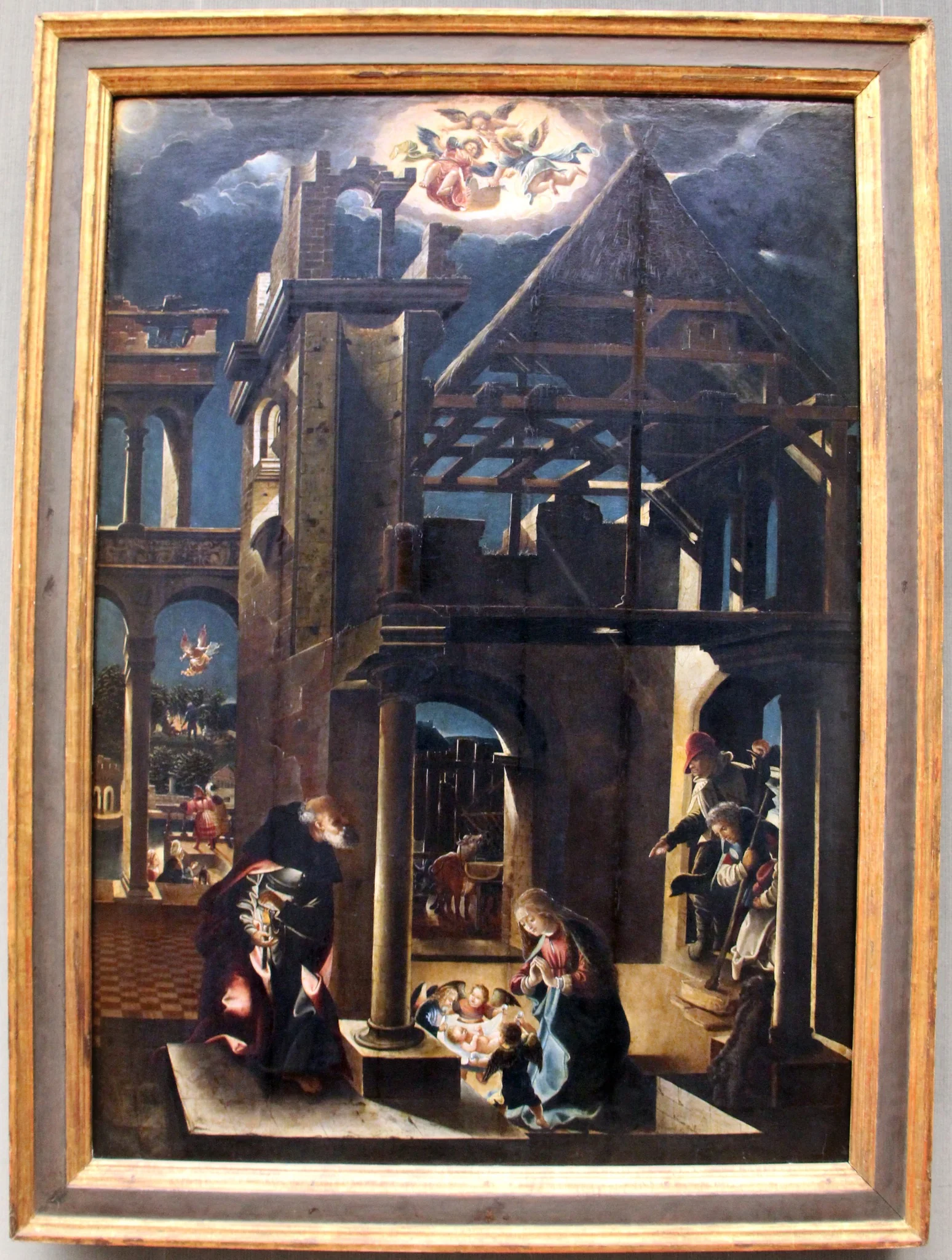 The Adoration of the Shepherds, detail
