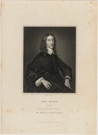 John Selden, Jurist and Antiquary, by Robert Cooper, ink, 1806