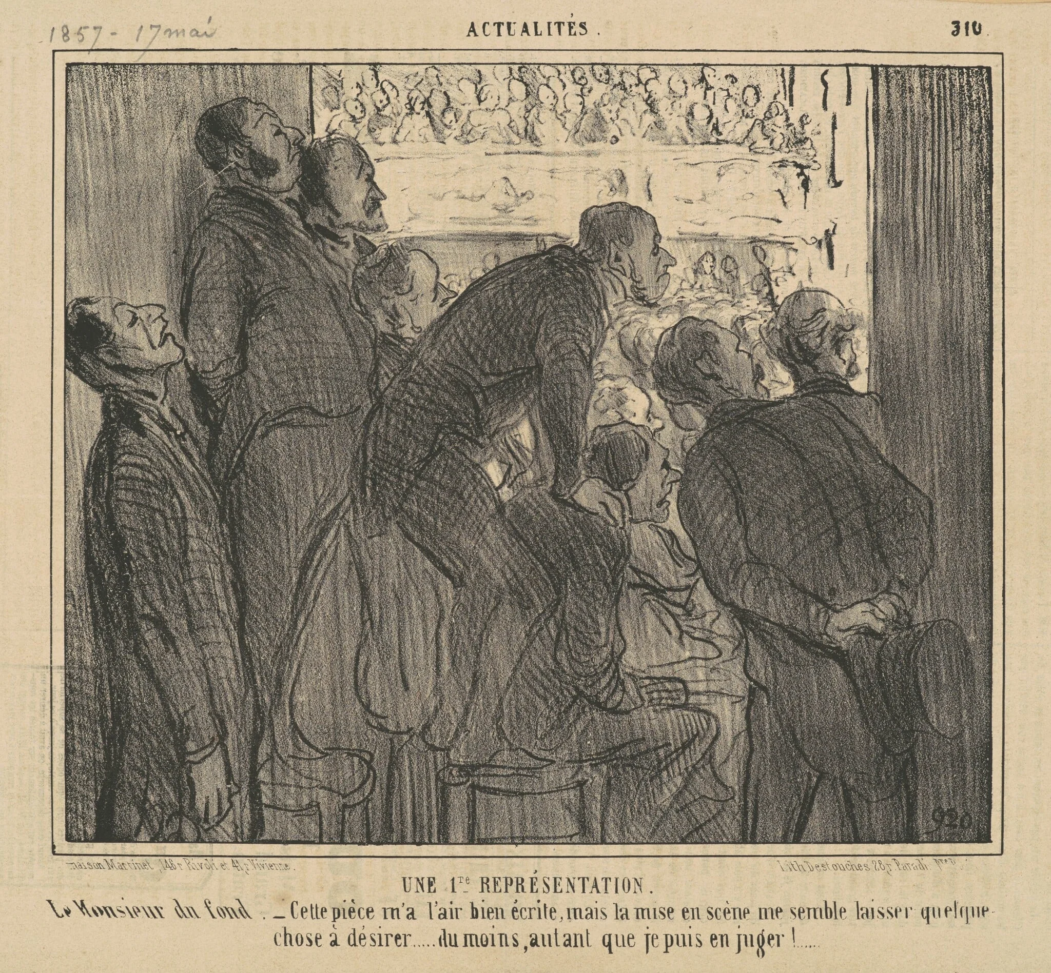 Une 1er reprèsentation de la bourse, detail