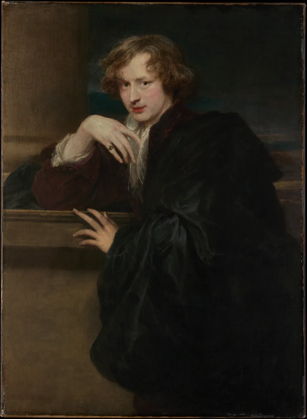 Self-Portrait, by Anthony van Dyck, oil, 1620