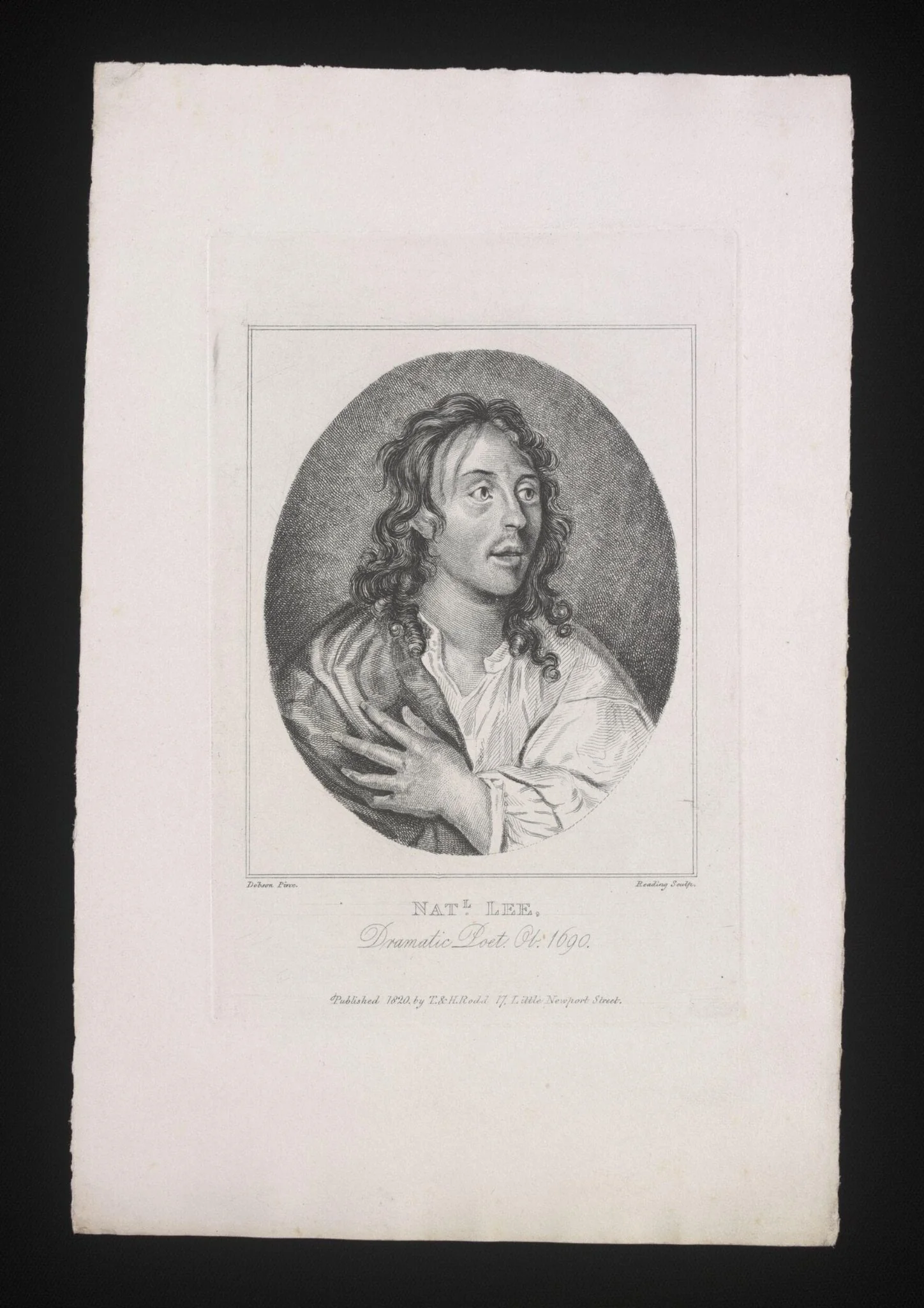 Nathanel Lee, Dramatic Poet Ob. 1690, detail