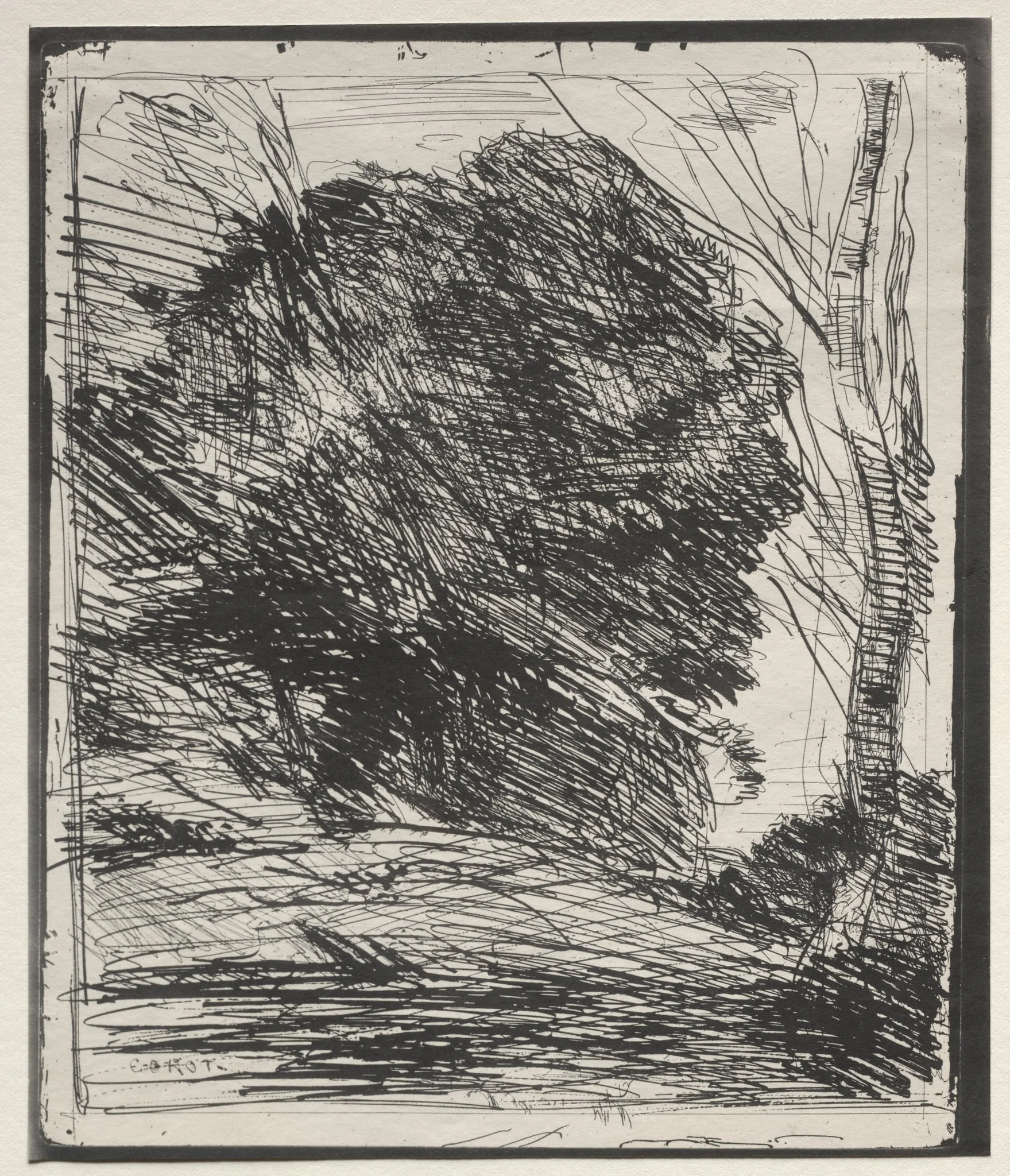 Trees on the Mountain, detail