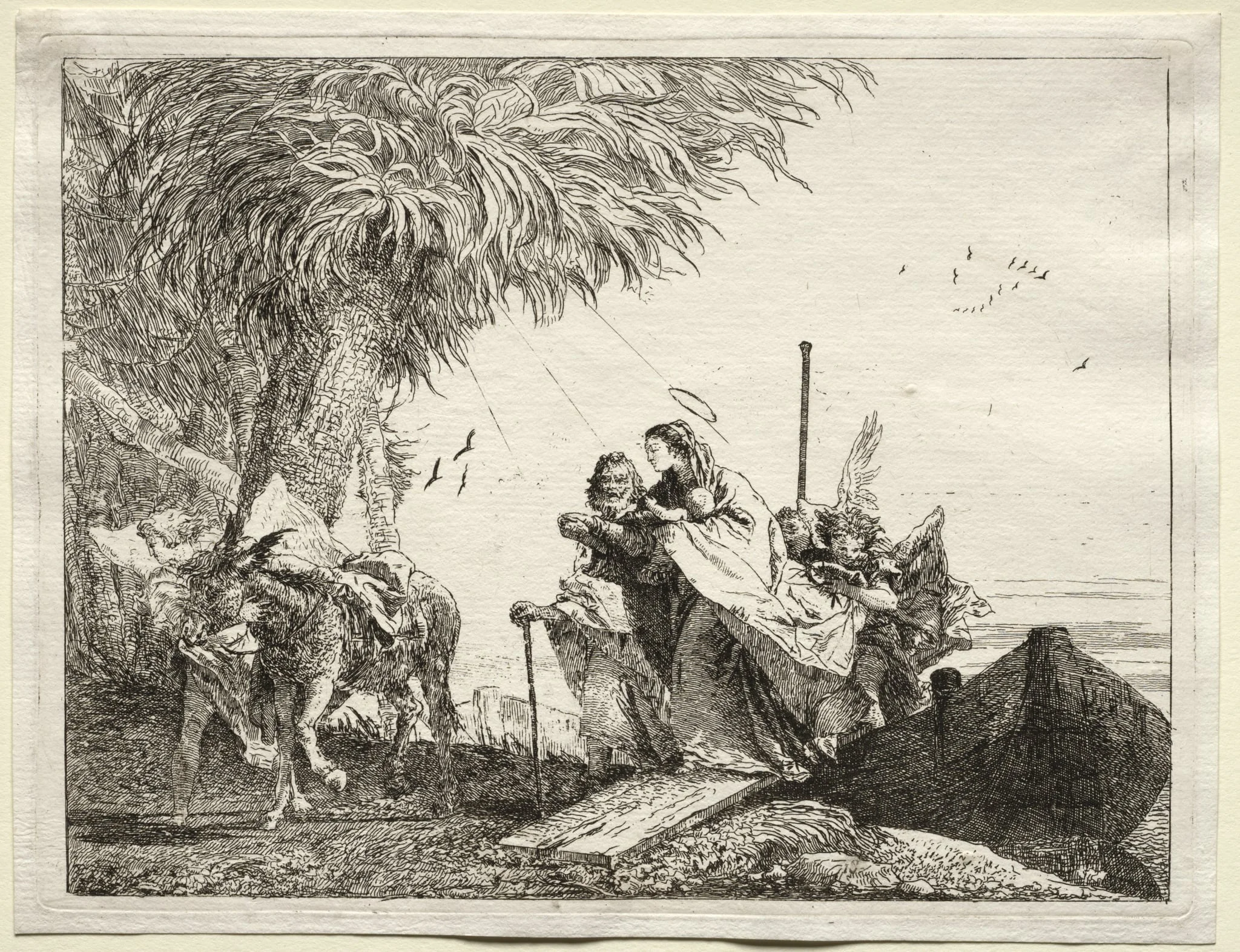 Flight into Egypt: The Holy Family, Disembarking, detail