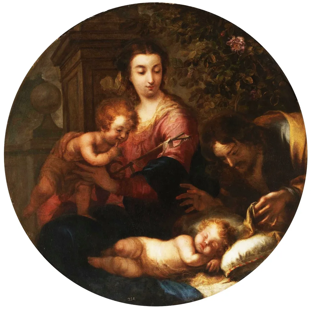 The Holy Family, by Miguel Jacinto Meléndez, oil, 1732