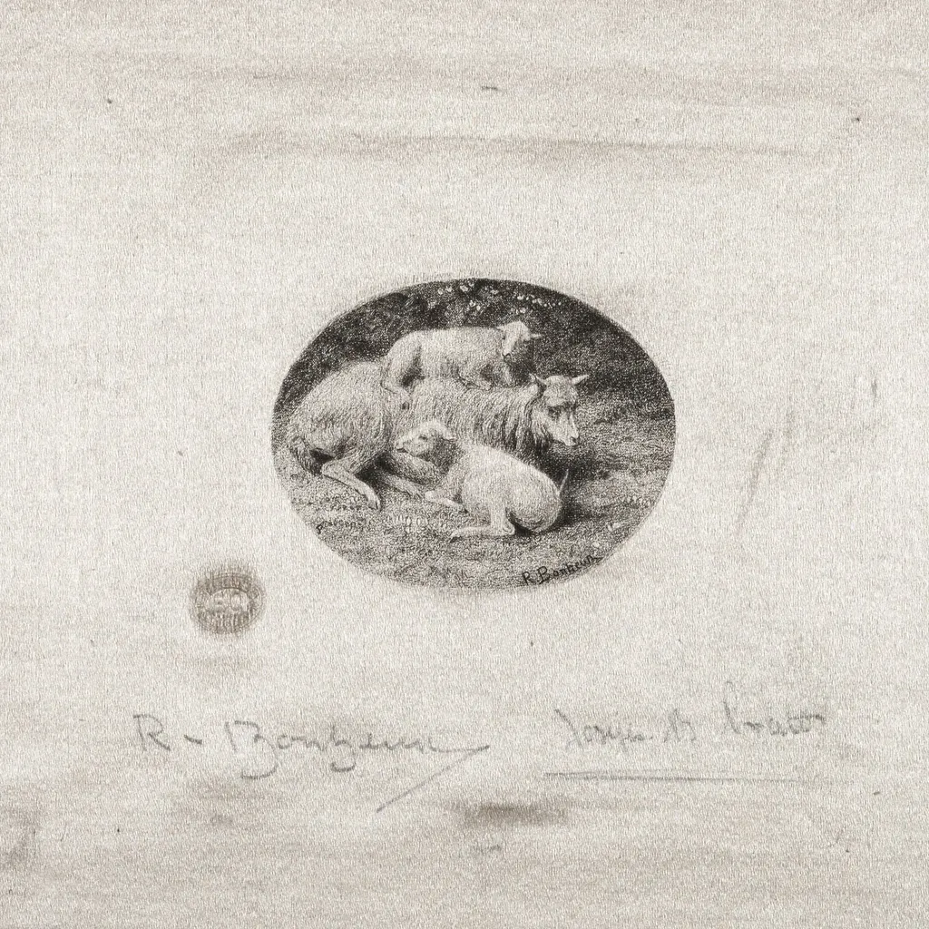 Sheep and Lambs, by Joseph Bishop Pratt, 1893