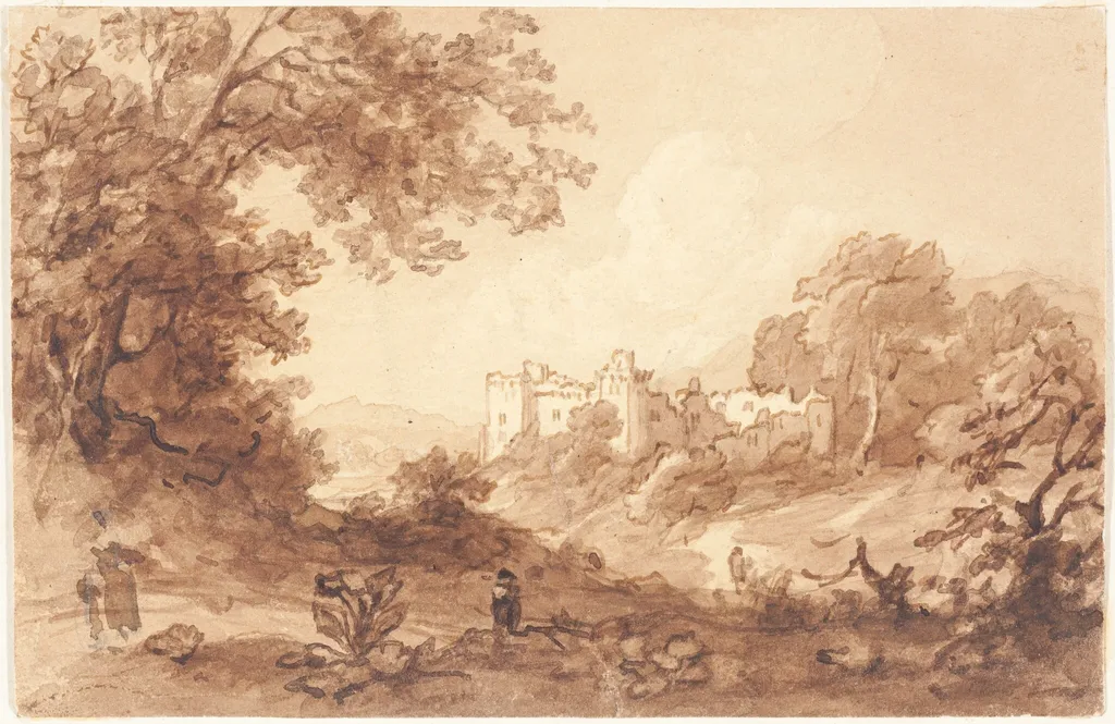 Carew Castle, Pembrokeshire, by British 19th Century, watercolor, 1850