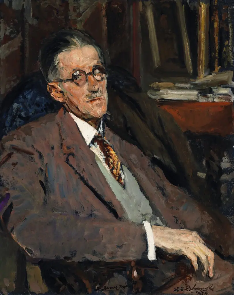 Portrait of James Joyce (1882-1941), Author, by Jacques-Émile Blanche, oil, 1934